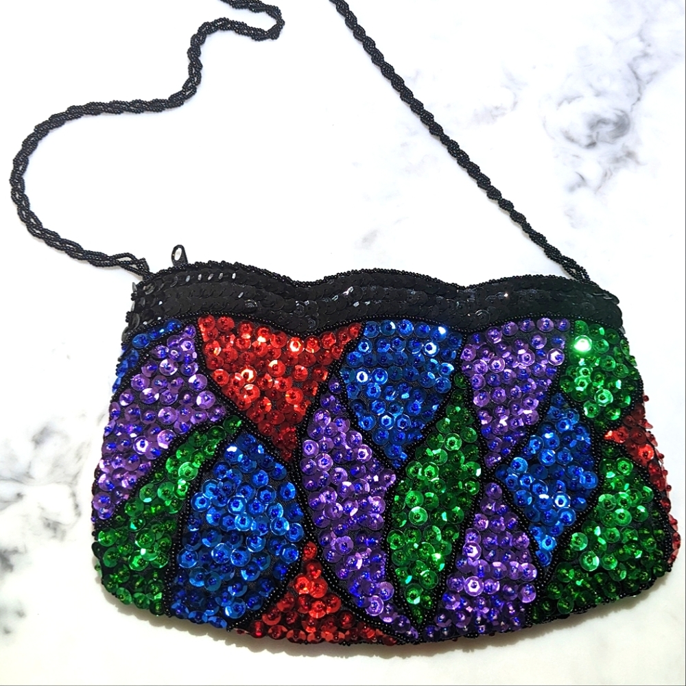 Vintage Sequence Clutch
